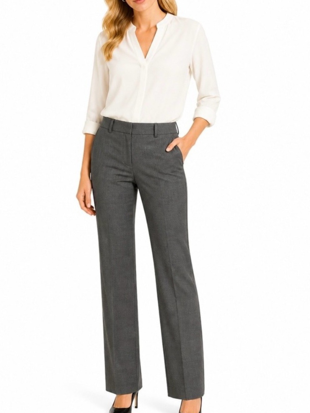 Banana Republic Martin fit - trousers - Tailored Straight - charcoal grey